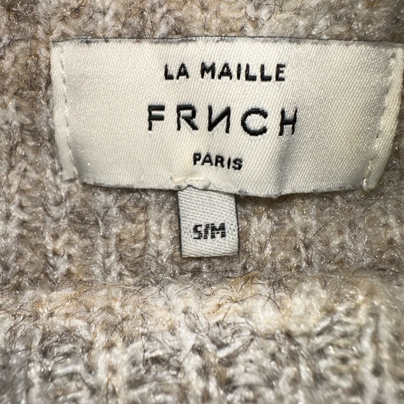 FRNCH Paris La Maille Oatmeal Button Knit Sweater - Picture 5 of 7